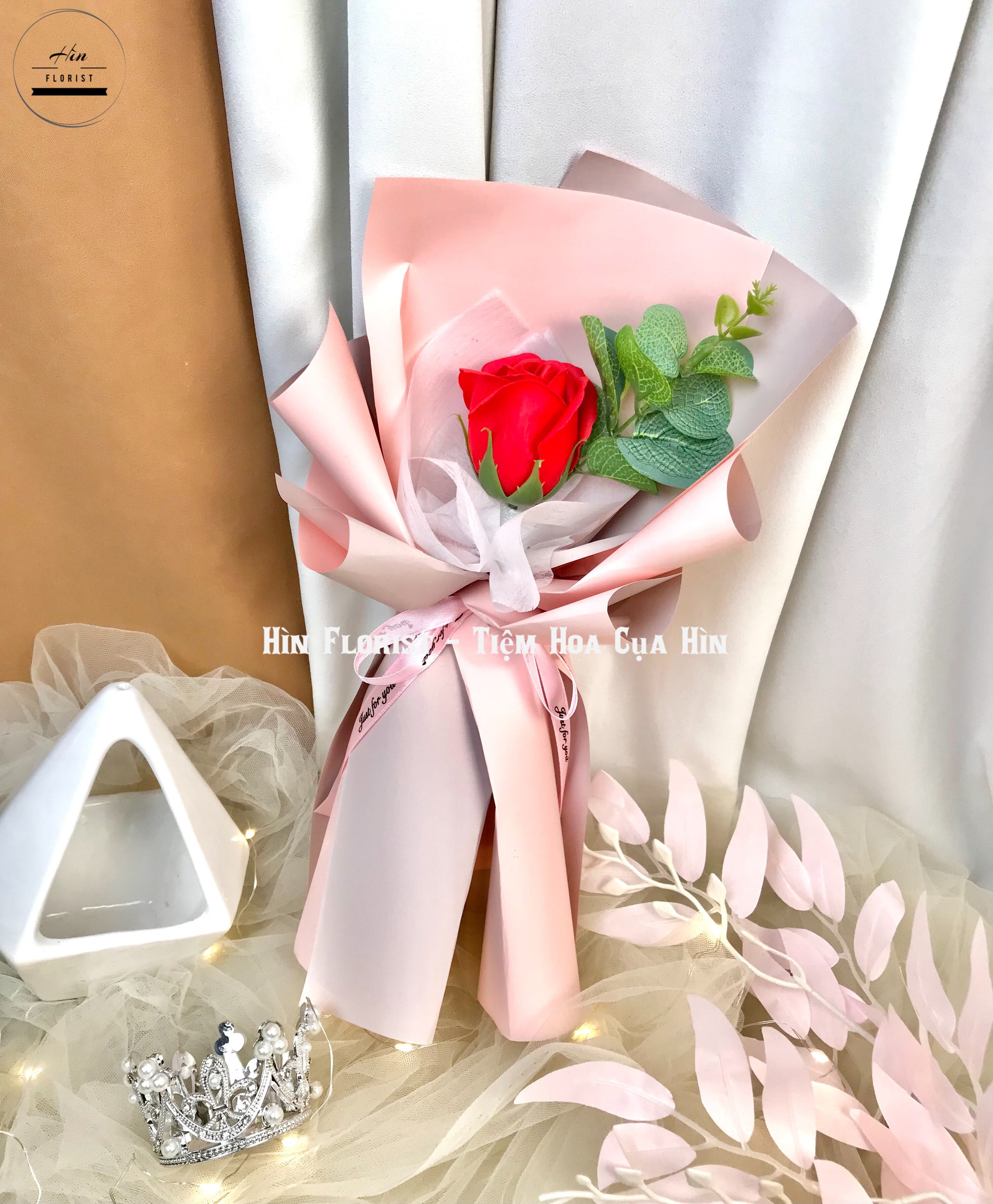 hooa sáp bó 1 bông đỏ hooa sáp bó 1 bông đỏ
