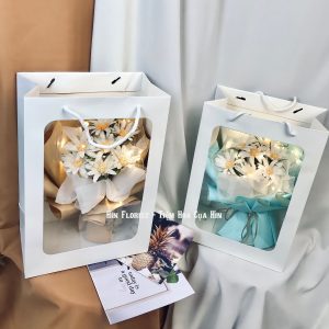 túi hoa họa mi giấy kèm đèn