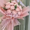 bó hpa giấy handmade hồng phấn