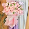 hoa giấy handmade hồng phấn