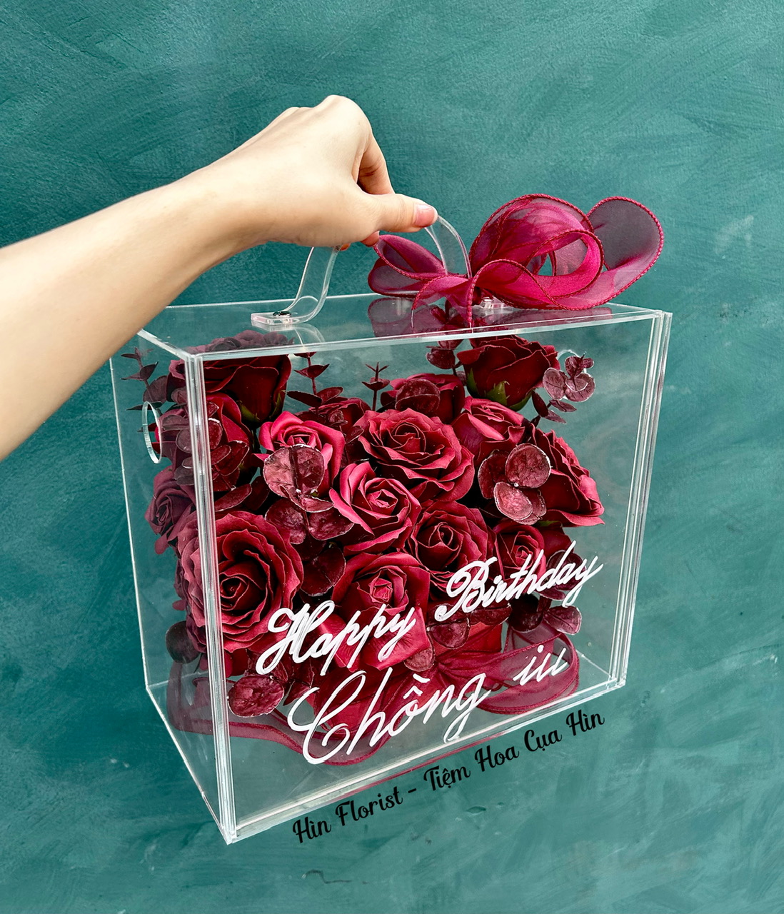 hộp hoa hồng sáp đỏ đô hộp hoa hồng sáp đỏ đô