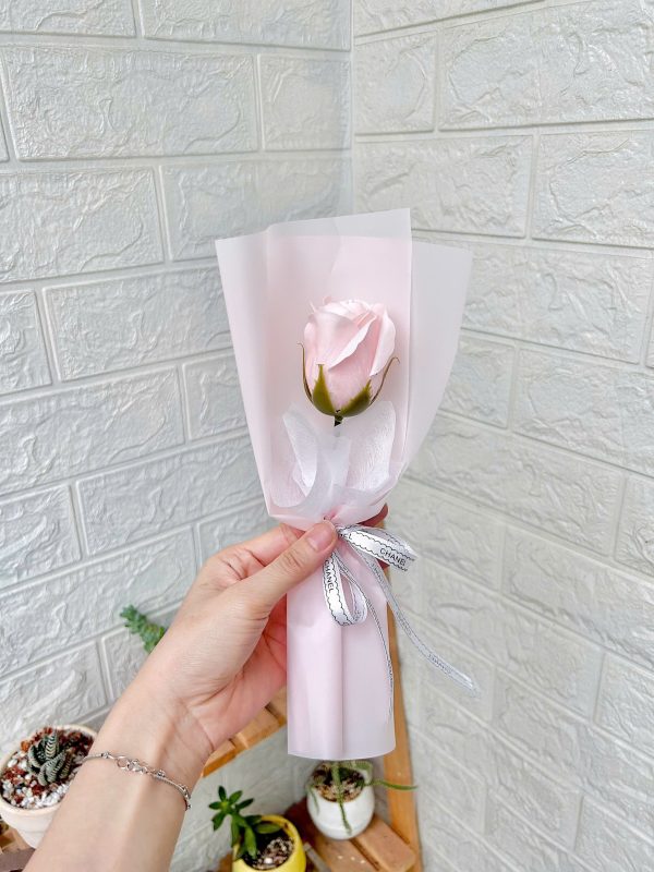 Bó 1 hoa hồng sáp mini