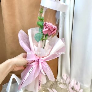 Bó 1 hoa hồng sáp thơm