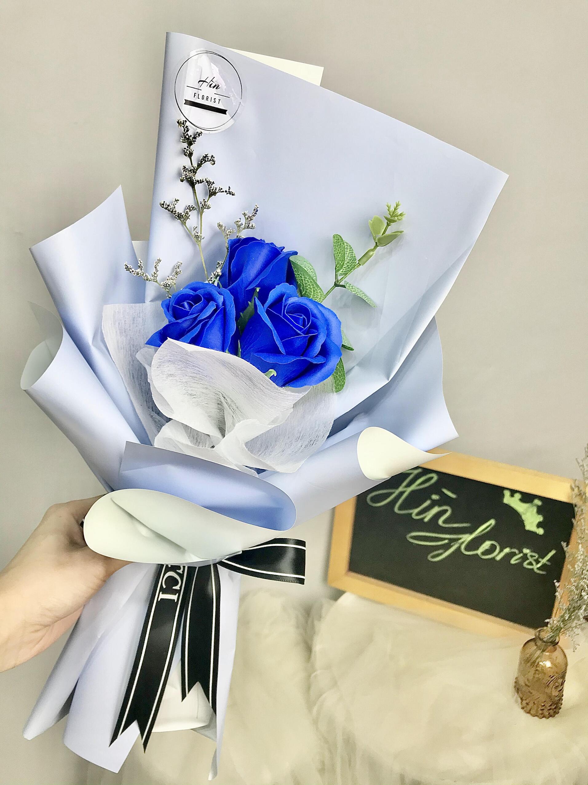 bó 3 hoa hồng sáp vàng bó 3 hoa hồng sáp vàng